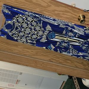 *Hannah (blue,yellow,white,black) maxi shirt, Large*